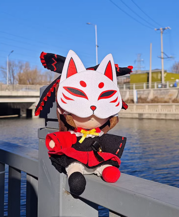 Búp bê nhân vật Reimu mặt nạ cáo Fumo Touhou Project - Ảnh 2