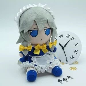 Búp bê nhân vật Izayoi Sakuya nơ vàng Touhou Project fumo