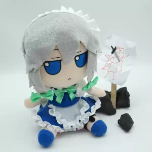 Búp bê nhân vật Izayoi Sakuya nơ xanh Touhou Project fumo